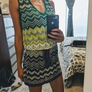 NWOT XXS BCBG Chevron Knit Dress